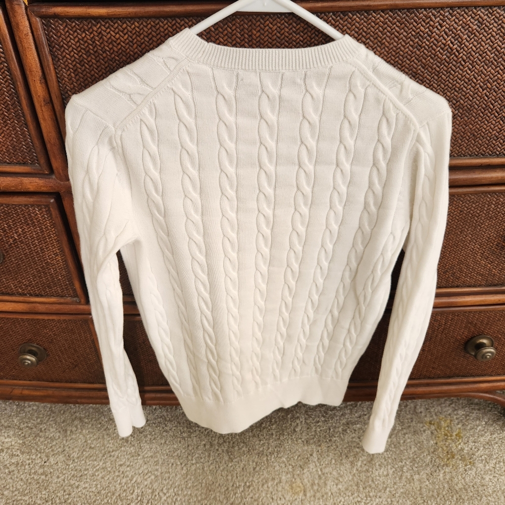 Brooks Brothers white sweater